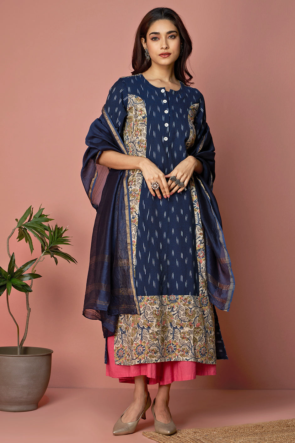 Buy hand embroidered long Kurtis for women - maati crafts