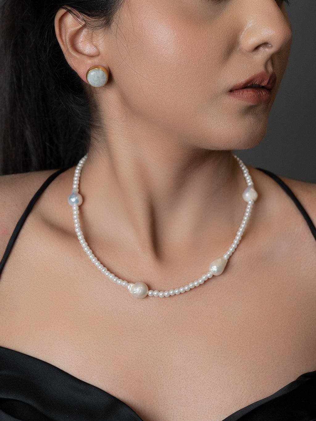 Buy J Pearls Striking 2 String Necklace Set - Real Pearl Jewelry Online at  Best Price | Distacart
