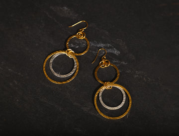 jewelry - berserk - gold silver plated ring danglers