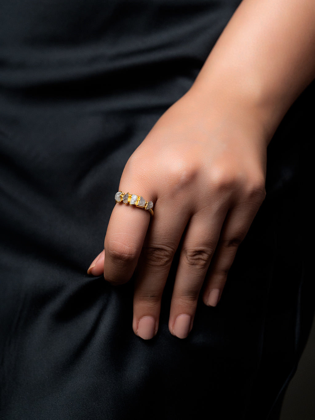 jewelry - berserk - Abstract Moonstone Ring