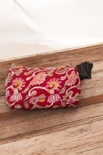 Set of 3 Travel Toiletry Pouches Celebratory Red