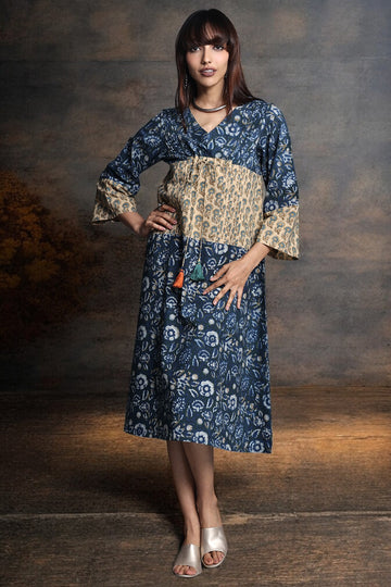 kimono kaftan dress - ocean dance & sunflower meadows