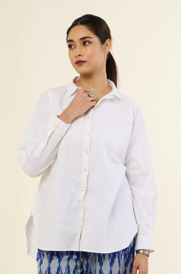 Essential White Cotton Button Down Shirt