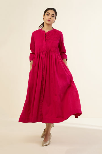 Regal Rani Pink Infinity Pintuck Dress