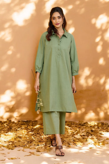 Sagewood Serenity Organic Collar Kurta