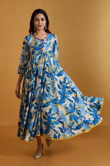 PRE LAUNCH: Sunlit Floral Reverie Long Swirl Dress