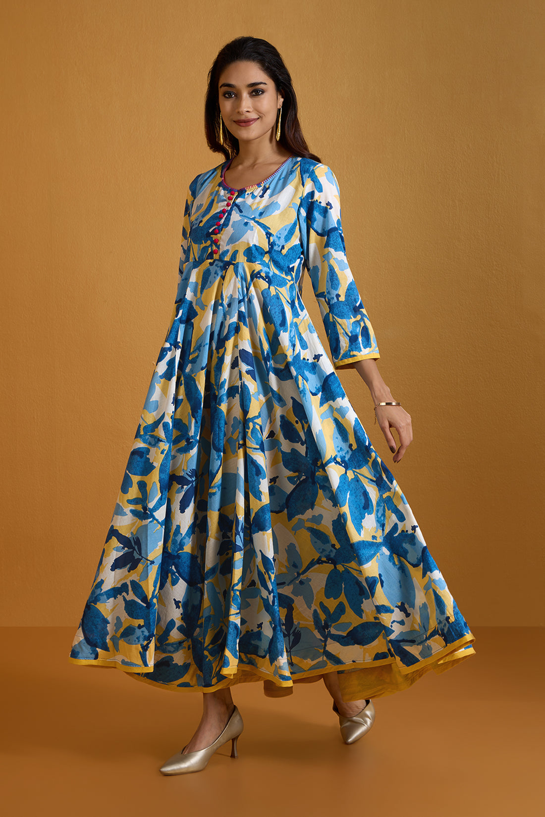 PRE LAUNCH: Sunlit Floral Reverie Long Swirl Dress