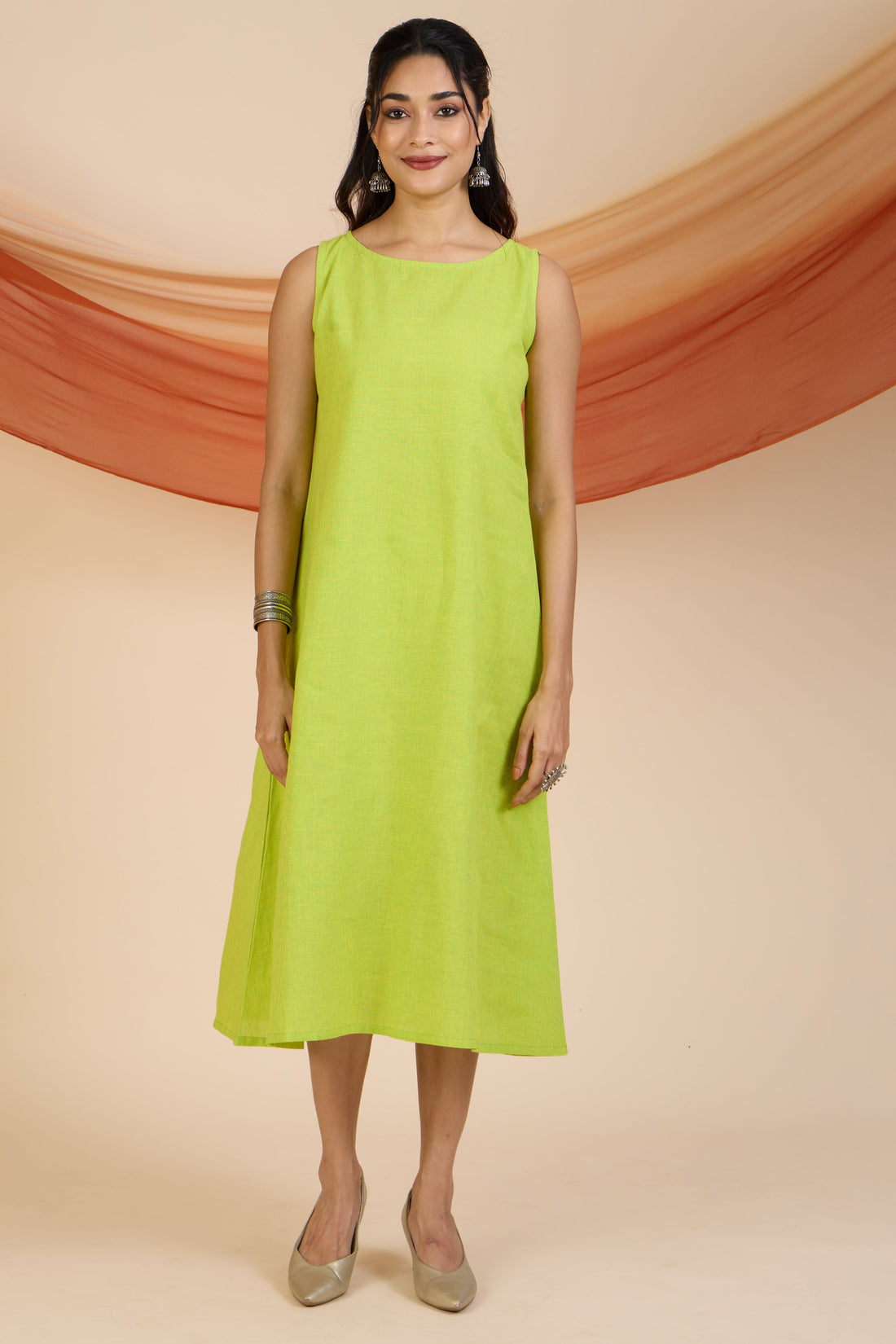 Pop Lime Sleeveless Dress