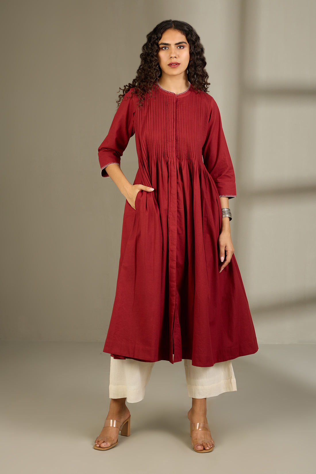 Merlot Midnight Hue Infinity Pintuck Dress