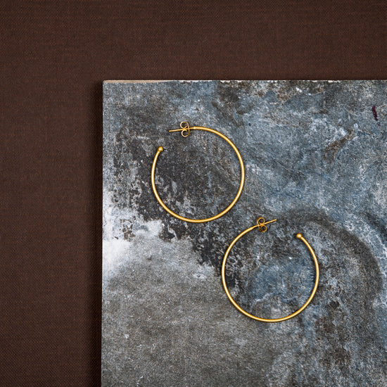 Jewelry - berserk - gold plated classic hoops